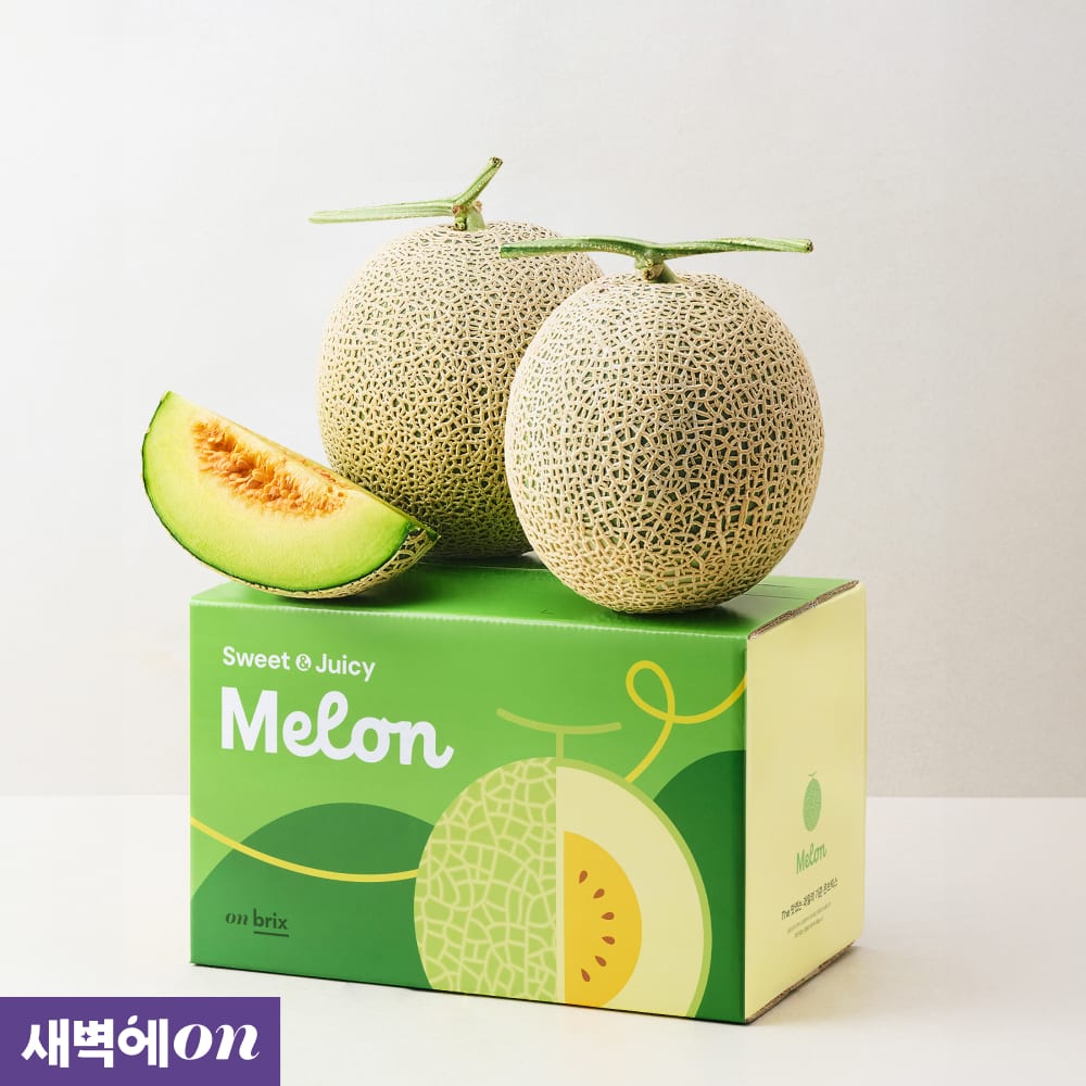 [1통 당 7,900원 / 새벽에On] 크기에서 느껴지는 존재감, 머스크 멜론 2kg / 4kg / 6kg